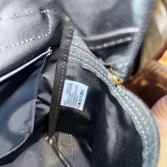 Longchamp mini le pilage canvas backpack in gunmetal - Picture 6 of 9